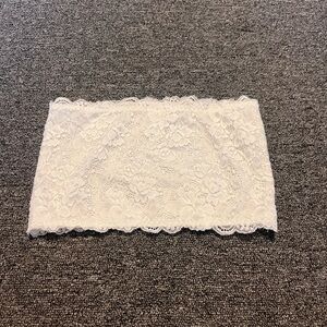 White Lace Bandeau Top